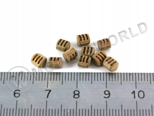 Блок трехшкивный 4 мм. 10 шт