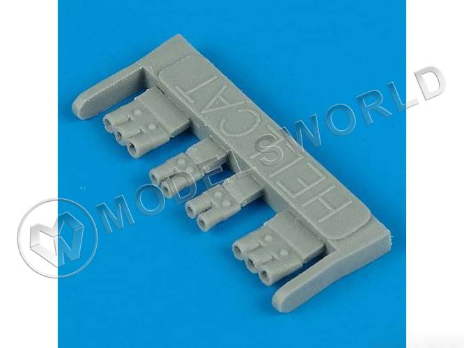 Конверсионный набор для модели F6F-3 Hellcat выхлопная труба, Hasegawa. Масштаб 1:48 - фото 1