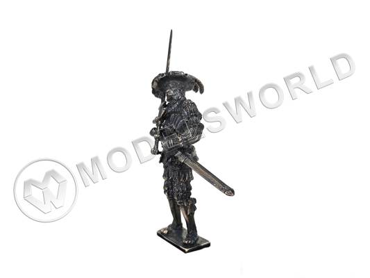 Фигура "Landsknechter mit Flamberge" (необработанная), латунь 54 мм