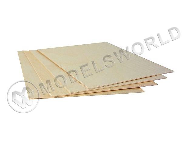 Фанера авиационная  4-х слойная 3.0x150x300 мм - фото 1