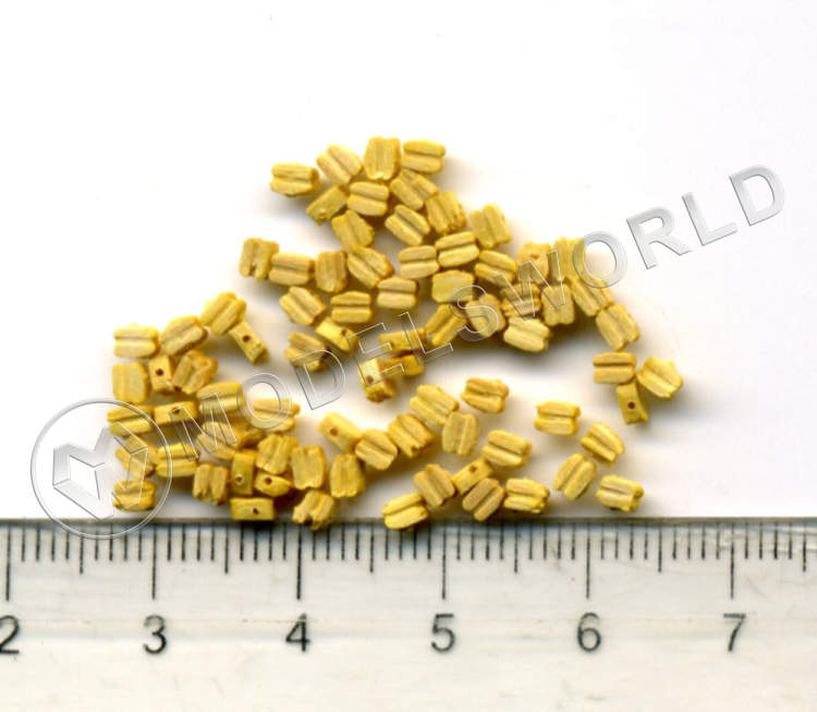 Блок одношкивный, самшит, 2 мм, 10 шт - фото 1