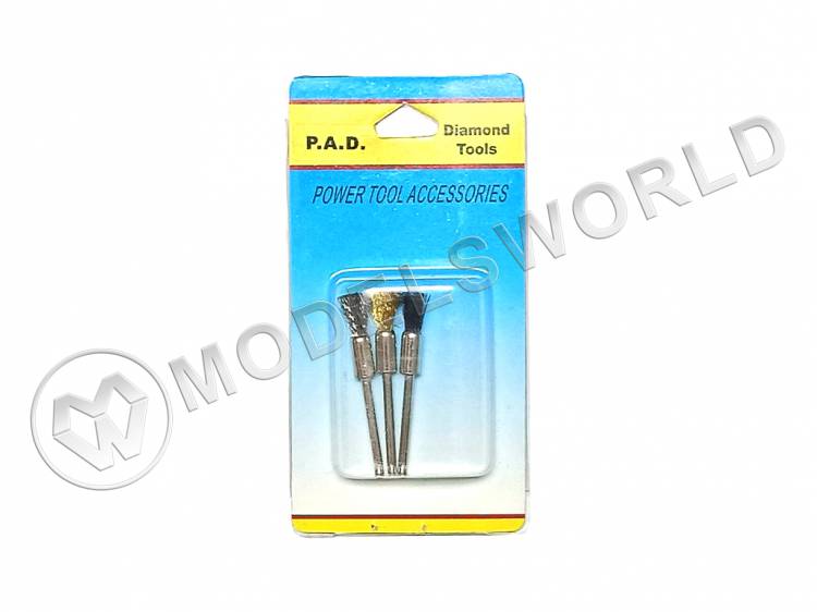 Набор щеток (латуль, сталь, пластик), 3 шт - фото 1