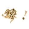 Винт миниатюрный с гайкой, латунь, 1х5 мм, 2 шт
