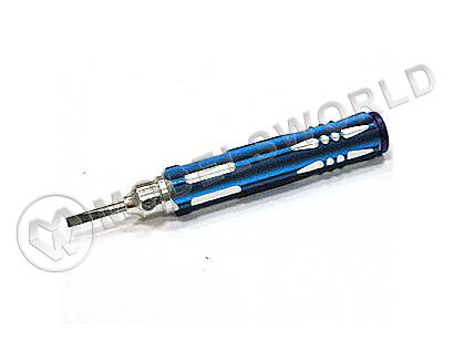 Отвертка с плоской телескопической насадкой 4.0Х0.5мм