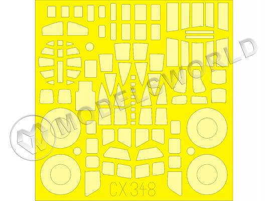 Набор окрасочных масок для B-18, Special Hobby. Масштаб 1:72