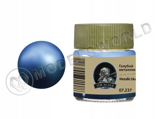 Спиртовая краска Jim Scale Голубой металлик Metallic blue, 10 мл