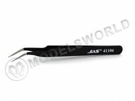 Пинцет JAS изогнутый 30°, 120 мм