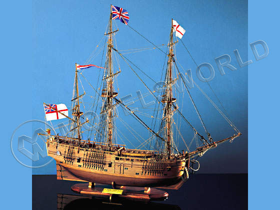 Набор для постройки модели корабля HMS ENDEAVOUR английский бриг, 1768 г. Масштаб 1:60 - фото 1