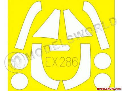 Окрасочная маска для F-16AM, Kinetic. Масштаб 1:48