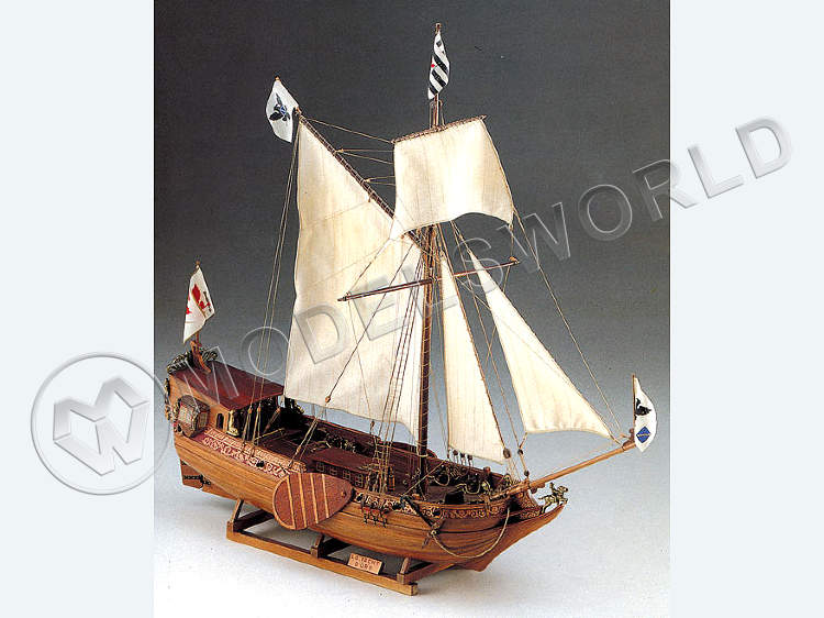 Набор для постройки модели бранденбургской вооруженной яхты YACHT DORO. Масштаб 1:50 - фото 1