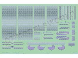 Декаль Fokker D. VII 5-цветные ромбы, EDUARD. Масштаб 1:72