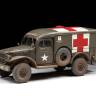 Склеиваемая пластиковая модель Американский армейский медицинский автомобиль WC-54. Масштаб 1:35