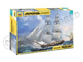Склеиваемая пластиковая модель Бриг "Меркурий". Масштаб 1:100