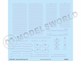 Декаль Fokker D. VII розовые полосы, EDUARD. Масштаб 1:72