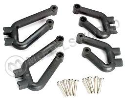 Стойки крепления бампера (передние, задние) к пластине шасси для автомоделей TRAXXAS Maxx, 4 шт