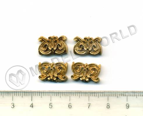 Декоративный элемент, 10 мм, металл 1 шт.