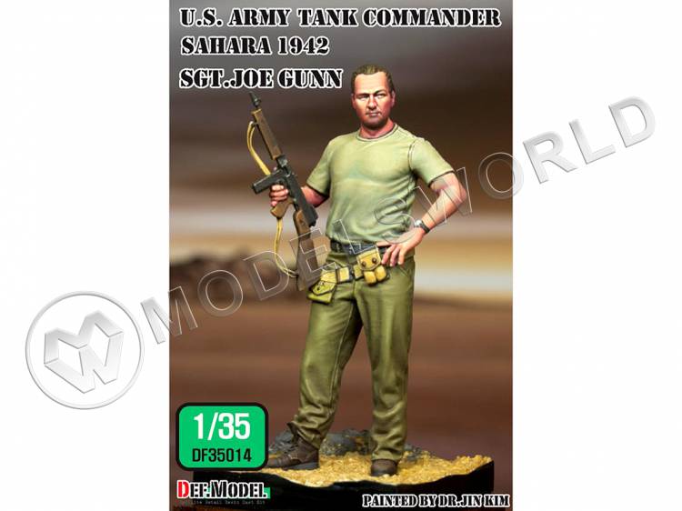 Фигура командира танка U.S. II МВ (Сахара, 1942 г). Масштаб 1:35 - фото 1