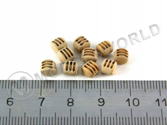 Блок трехшкивный 5 мм. 10 шт