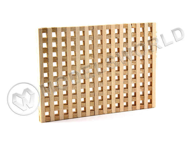 Заготовка для трюмных решеток. Ячейка 3х3 мм. Размеры 75х60х5.5 мм - фото 1