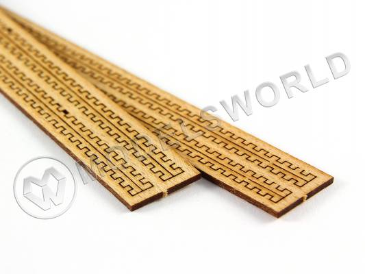 Рейки для решеток, бук, 300х1.5 мм, 4 шт