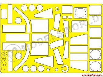 Окрасочная маска для Sea King AEW Mk.2, Hasegawa. Масштаб 1:48