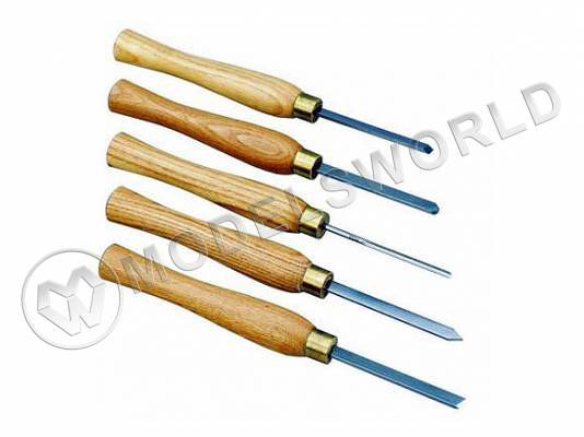 Набор резцов по дереву, 5 шт