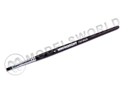 Кисть MiniWarPaint серия Flat Black №4