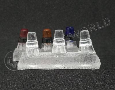 Проблесковый маячек, 3 шт. Масштаб 1:43