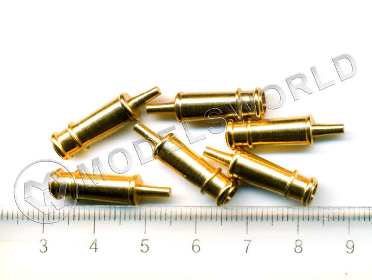 Макет пушки, латунь, 17 мм, 2 шт - фото 1