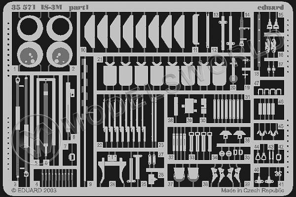 Фототравление для модели IS-3M, Trumpeter. Масштаб 1:35