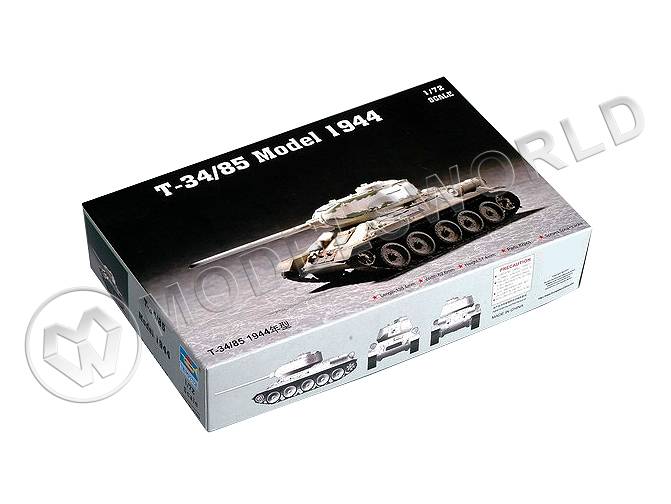Склеиваемая пластиковая модель Советский танк Т-34/85, 1944. Масштаб 1:72 Склеиваемая пластиковая модель Советский танк Т-34/85, 1944. Масштаб 1:72 - фото 1