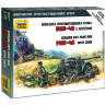 Склеиваемая пластиковая модель Немецкая противотанковая пушка ПАК-40 с расчётом. Масштаб 1:72