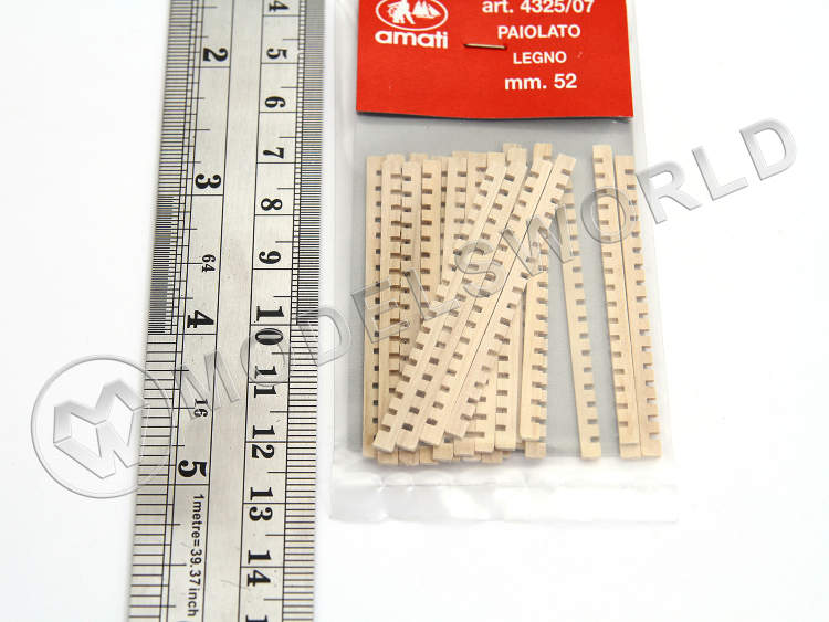 Заготовки для решеток, липа, 2х52 мм, 30 шт - фото 1