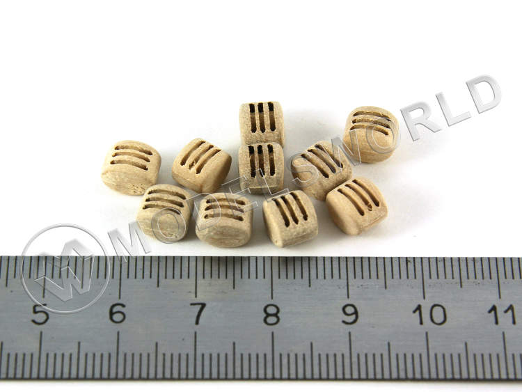 Блок трехшкивный 7 мм. 10 шт - фото 1