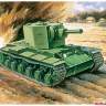 Склеиваемая пластиковая модель Тяжелый танк КВ-2. 1941 г, 152 мм пушка. Масштаб 1:35