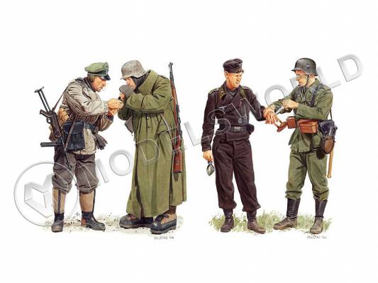 Фигуры немецких солдат "Stalingrad Inferno", Сталинград. Масштаб 1:35