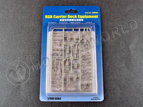 Палубное оборудование авианосца ВМС США. Масштаб 1:350