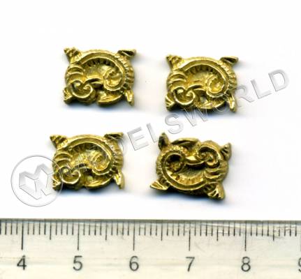 Декоративный элемент, 10 мм, металл 1 шт.