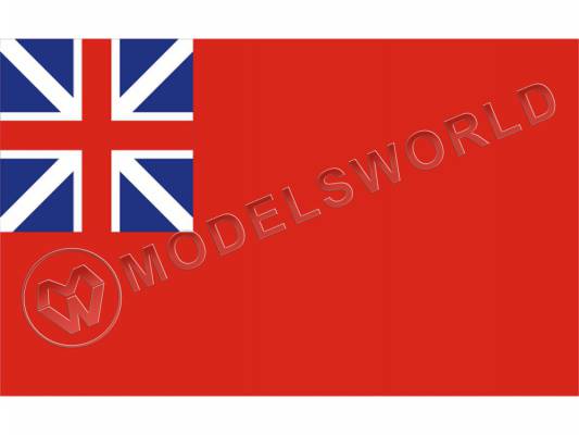Британия на красном английском флаг. Размер 73х45 мм
