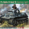Склеиваемая пластиковая модель Немецкий лёгкий танк Pz.Kpfw.II Ausf.D. Масштаб 1:35