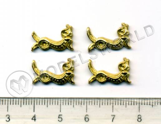 Декоративный элемент, 15 мм, металл 1 шт.