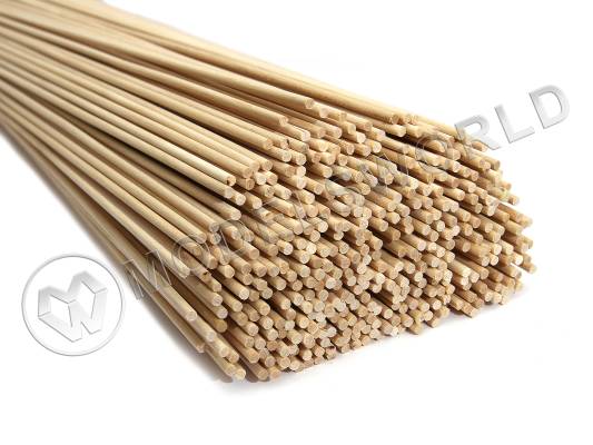 Комплект круглая заготовка, береза. Диаметр 3 мм, длина 50 см, 10 шт