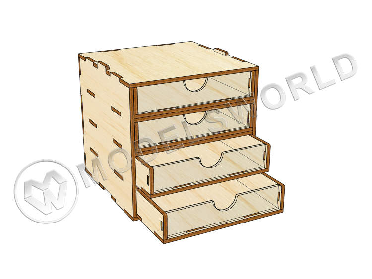 Mini модуль-органайзер на 4 ящика - фото 1