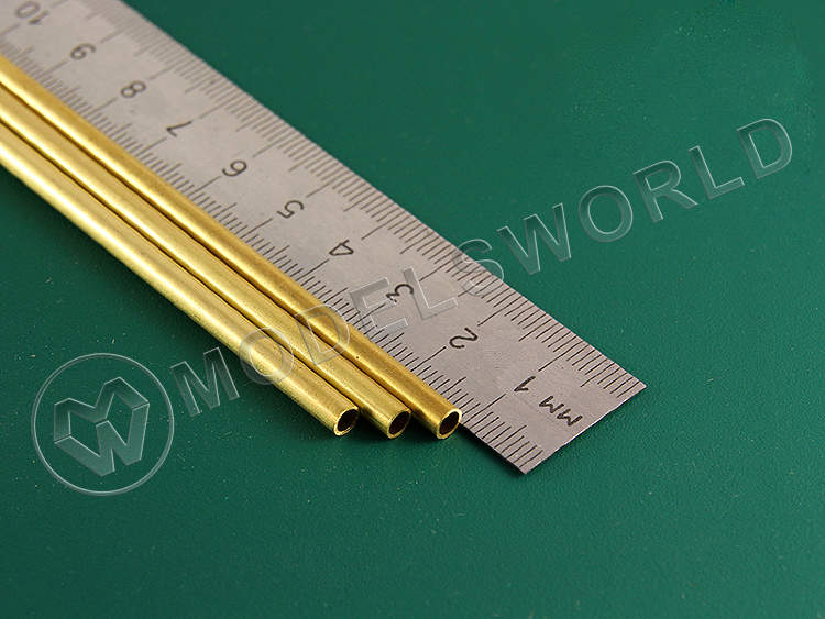 Латунная трубка 4х0.45 мм, 3 шт - фото 1
