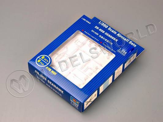 Американский многоцелевой вертолет SH-60B Sea Hawk дополнение для моделей американских авианосцев, 6 шт. Масштаб 1:350