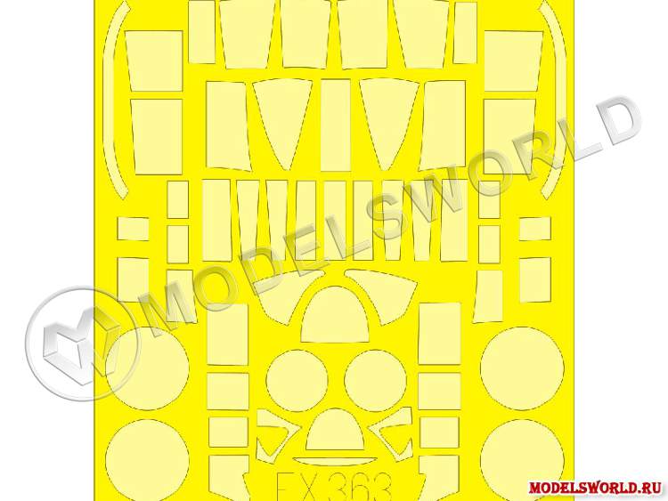 Окрасочная маска на P-61A с турелью, Great Wall Hobby. Масштаб 1:48 - фото 1