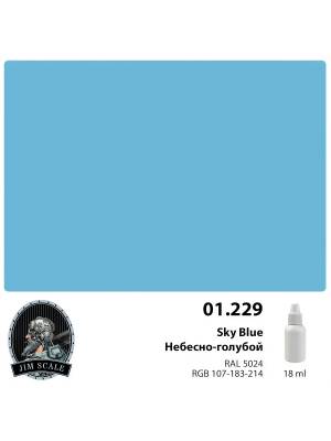 Акриловая краска Jim Scale Небесно-голубой / Sky Blue, 18 мл