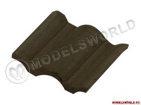 Черепица фламандская черная, масштаб 1:20, 150 шт.