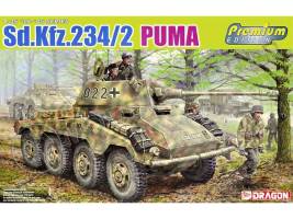 Склеиваемая пластиковая модель Немецкий бронеавтомобиль Sd.Kfz.234/2 Puma. Масштаб 1:35