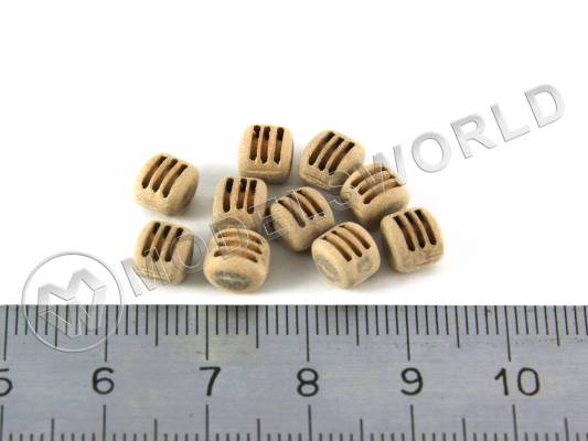 Блок трехшкивный 6 мм. 10 шт